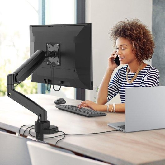 j5create JTSA301-N Soporte Monitor Mesa 17 a 32" VESA 75x75 a 100x100 Máx 8Kg