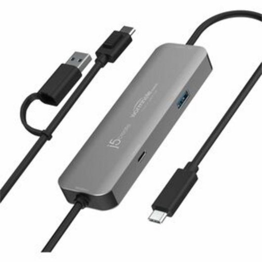 Concentrador USB-C j5create CrossLink Wormhole Switch 2 puertos 5 Gbps