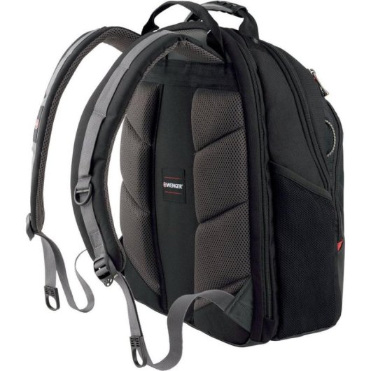Mochila Wenger Legacy 16" Poliéster 3 Comoras Negro Gris