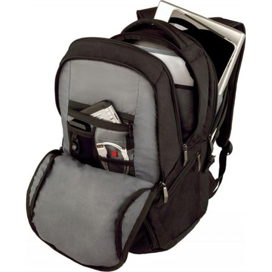 Mochila Wenger Transit Deluxe 16" Poliéster 3 Comoras Negra