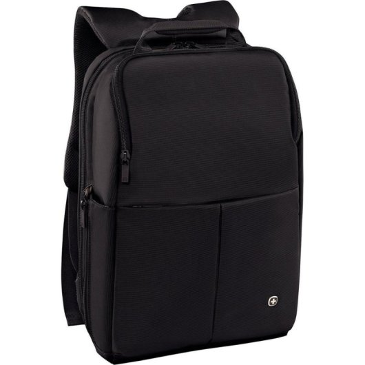 Mochila Wenger Reload 14" Negra con Rápidas y Compartimentos