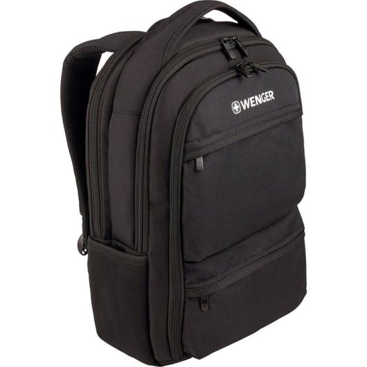Mochila Wenger Fuse 15.6" Poliéster 3 Comoras Negra
