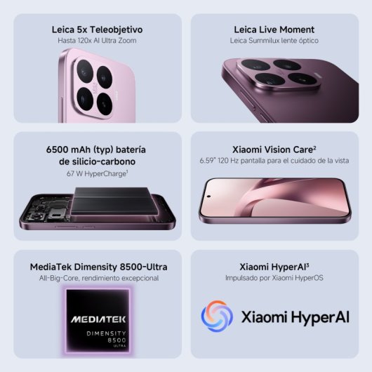Xiaomi 17T 5G 12GB 256GB 6.59" Violeta