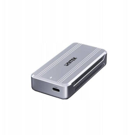 Caixa externa Unitek S1242AGY M.2 NVMe USB4 Alumínio Cinzento com ventoinha