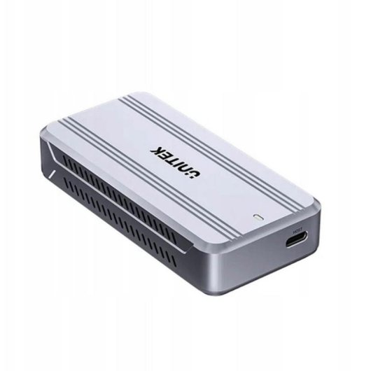 Caixa externa Unitek S1242AGY M.2 NVMe USB4 Alumínio Cinzento com ventoinha