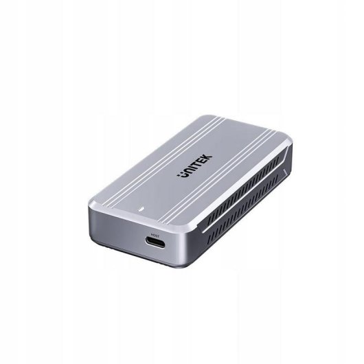 Caixa externa Unitek S1242AGY M.2 NVMe USB4 Alumínio Cinzento com ventoinha