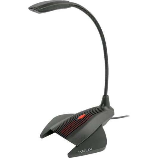 Micrófono Krux Prana Jack dinámico omnidireccional con iluminación RGB