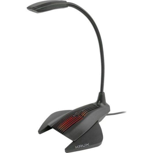 Micrófono Krux Prana Jack dinámico omnidireccional con iluminación RGB