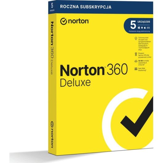 Antivirus Norton 360 Deluxe 5 dispositivos 12 meses