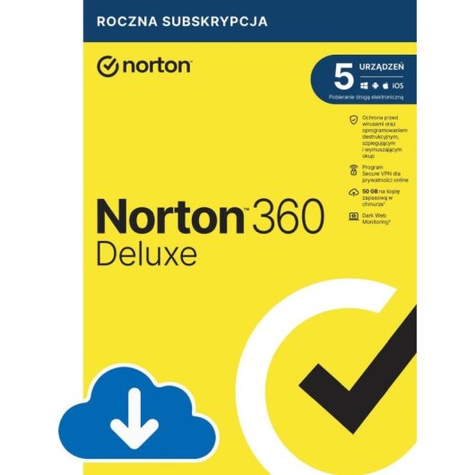 Antivirus Norton 360 Deluxe 5 dispositivos 12 meses
