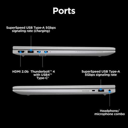 Portátil HP ZBook Firefly G11 14" Intel Core Ultra 7 155U 32GB 1TB SSD Intel Graphics Windows 11 Pro