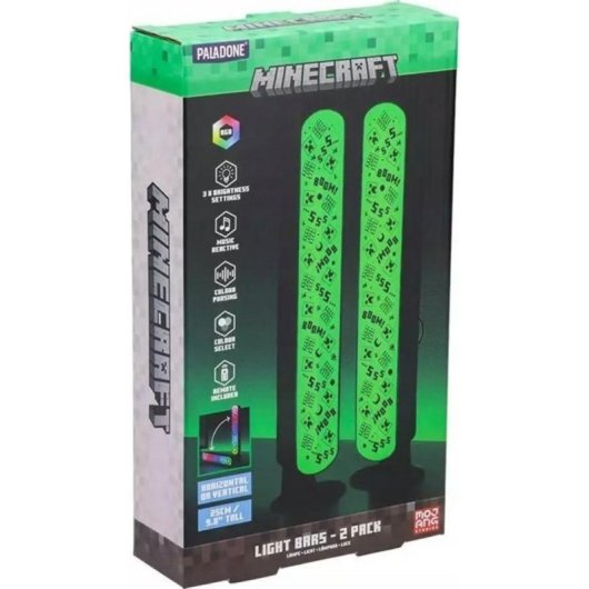 Lámparas Minecraft Paladone con Control Remoto