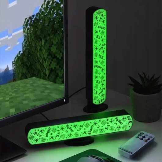 Lámparas Minecraft Paladone con Control Remoto