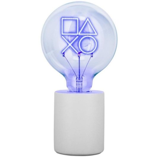 Lâmpada LED Neon PlayStation Paladone 24,3 cm Base Cerâmica