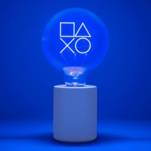 Lâmpada LED Neon PlayStation Paladone 24,3 cm Base Cerâmica
