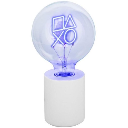 Lâmpada LED Neon PlayStation Paladone 24,3 cm Base Cerâmica