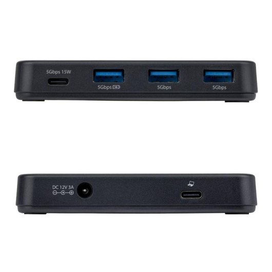 Hub USB StarTech.com 4 Puertos USB-C y USB-A 5Gbps Autoalimentado 36W