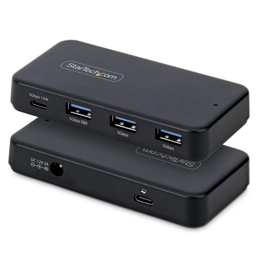 Hub USB StarTech.com 4 Puertos USB-C y USB-A 5Gbps Autoalimentado 36W