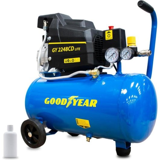 Compresseur d'air Goodyear GY08248SOF Silencieux 24L 8 Bar