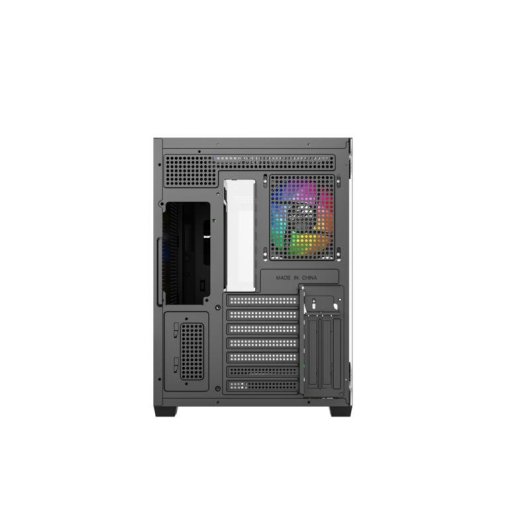 Caja PC xyz TESSERACT X 50 ATX Cubo Acero Negro con Ventana Cristal Templado y 6 Ventiladores A-RGB