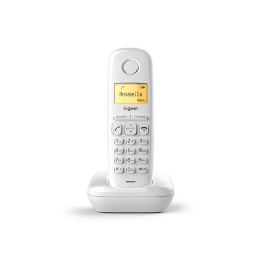 Téléphone DECT Gigaset A170 Inalámbrico con Altavoz y 50 Entradas Blanco