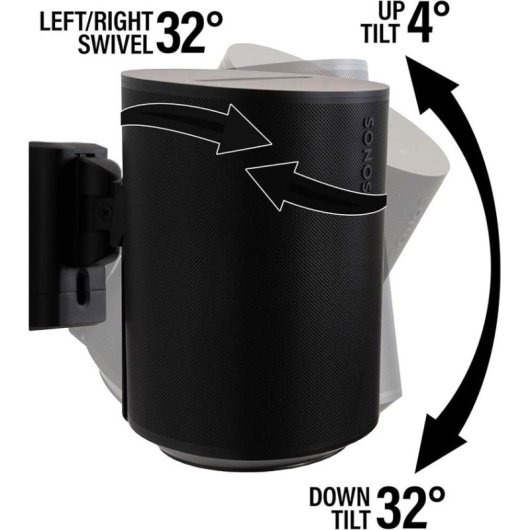 SANUS WSWME12 Soporte para Altavoces Pared Inclinable y Orientable para Sonos Era 100