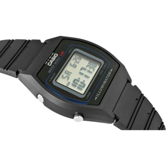 Casio W-202-1AVEF Digital 34mm Beige Correa Acero Inoxidable Casual Hombre