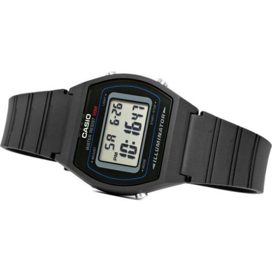 Casio W-202-1AVEF Digital 34mm Beige Correa Acero Inoxidable Casual Hombre