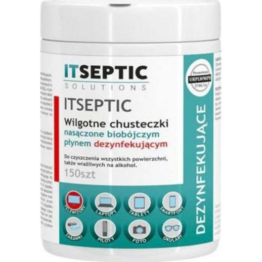Chusteczki nawilżane E5 para limpiar pantallas y superficies plásticas 150 unidades