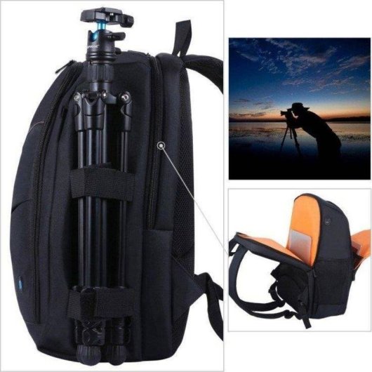 Mochila Fotográfica Puluz PU5011B Preta 15.6" Ajustável