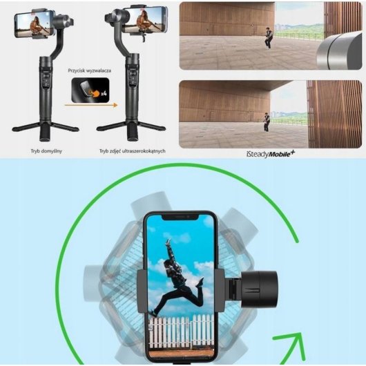 Gimbal Hohem iSteady Mobile Negro 3-Osi para Smartphone