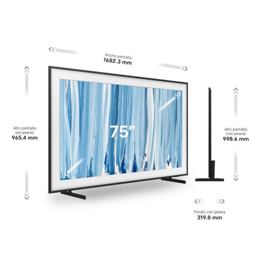 TV Samsung Neo QLED The Frame Pro 75" 4K 240Hz Smart TV Tizen HDR10+ Antireflet