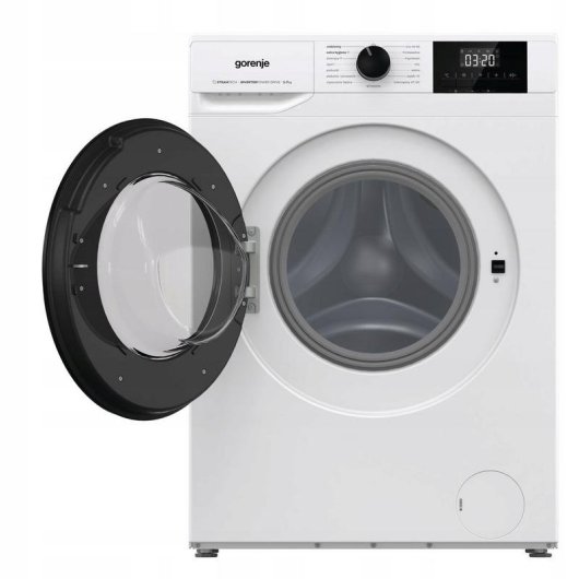 Lavadora Gorenje W3NGPI72SBS Carga Frontal 7Kg 1200rpm B Blanca con SteamTech ExtraHygiene