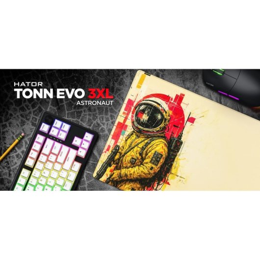 Alfombrilla para ratón Hator Tonn EVO 3XL Astronaut 1000 x 550 mm Multicolor