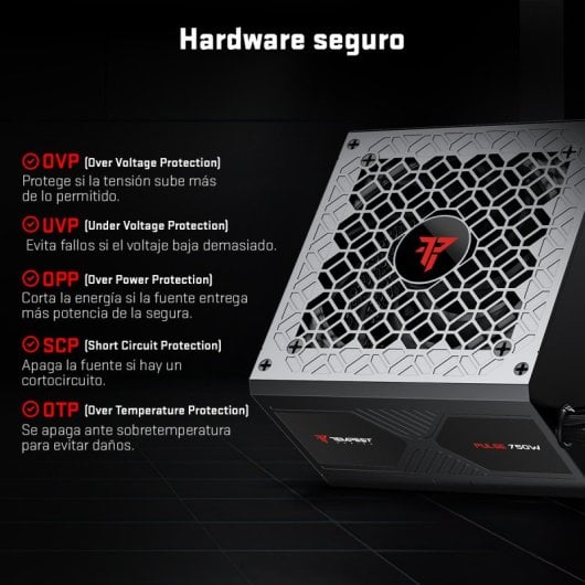 Fonte de Alimentação Tempest Pulse 750W Cybenetics Bronze ATX 3.1 PCIe 5.1 12V-2x6