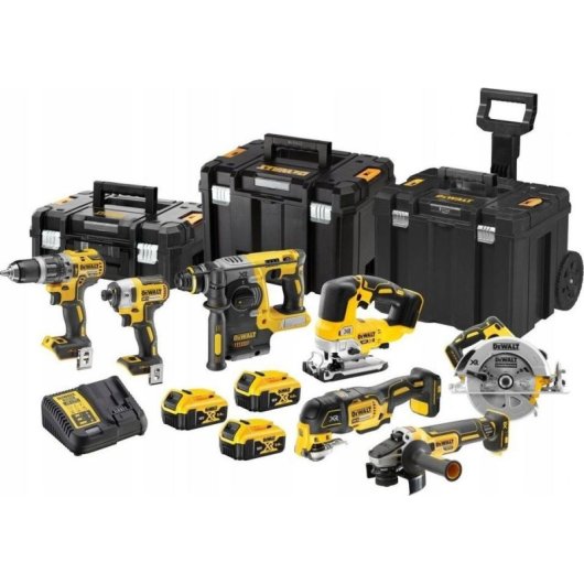 Set de herramientas Dewalt 14 piezas DCK755P3T 18V 3 baterías 5Ah