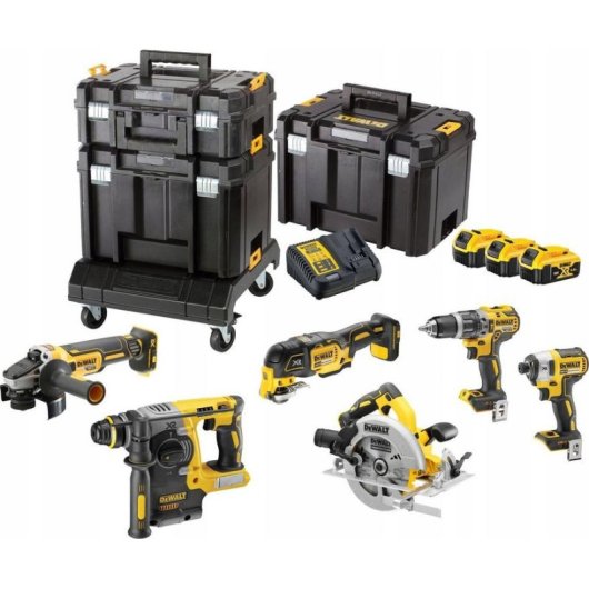 Set de herramientas Dewalt 14 piezas 18V XR DCK685P3T-QW con 3 baterías