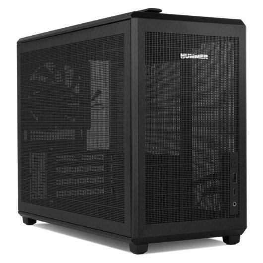 Carcasa NOX Hummer Refresh Mini Torre M-ATX Mesh Negra