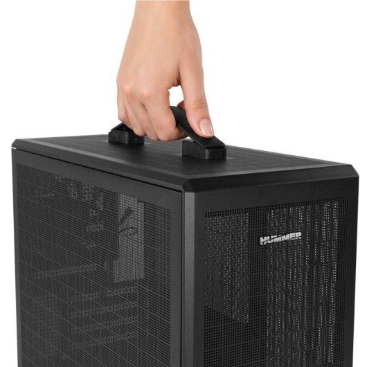 Carcasa NOX Hummer Refresh Mini Torre M-ATX Mesh Negra