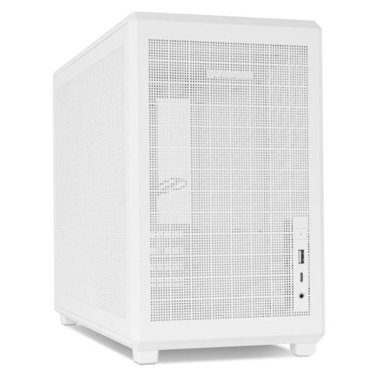 Carcasa NOX Hummer Refresh Mini Torre M-ATX Blanca Total Mesh