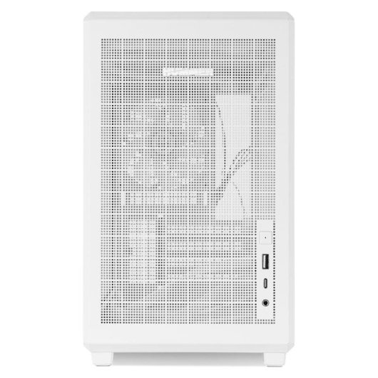 Carcasa NOX Hummer Refresh Mini Torre M-ATX Blanca Total Mesh