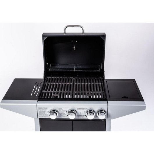 Barbacoa de Gas Ravanson GO-3 13 kW 4 Quemadores Negro
