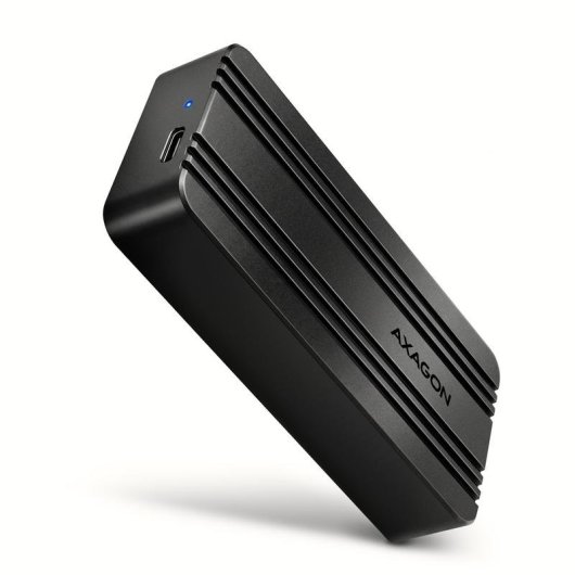 Caja PC Axagon EEM2-40G M.2 Aluminio Negro USB Type-C 40 Gbit/s