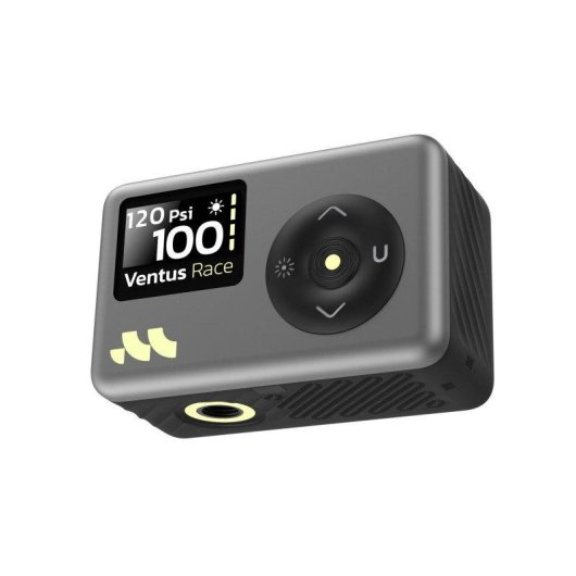 Inflador Mini Woowind Ventus Race para Bicicletas e Motas, Preto