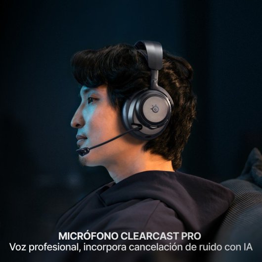 Auriculares SteelSeries Arctis Nova Pro Omni inalámbricos Bluetooth y RF con Cancelación de Ruido, Micrófono y 30 h batería, negro