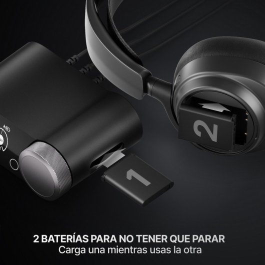 Auriculares SteelSeries Arctis Nova Pro Omni inalámbricos Bluetooth y RF con Cancelación de Ruido, Micrófono y 30 h batería, negro