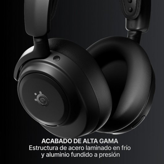 Auriculares SteelSeries Arctis Nova Pro Omni inalámbricos Bluetooth y RF con Cancelación de Ruido, Micrófono y 30 h batería, negro
