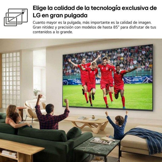 TV LG QNED MiniLED 43QNED80B6B 43" 4K UltraHD 60Hz Smart TV WebOS HDR10 Pro AI α7 Gen9