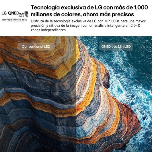 TV LG QNED MiniLED 50QNED80B6B 50" 4K UltraHD 60Hz Smart TV WebOS HDR10 Pro AI