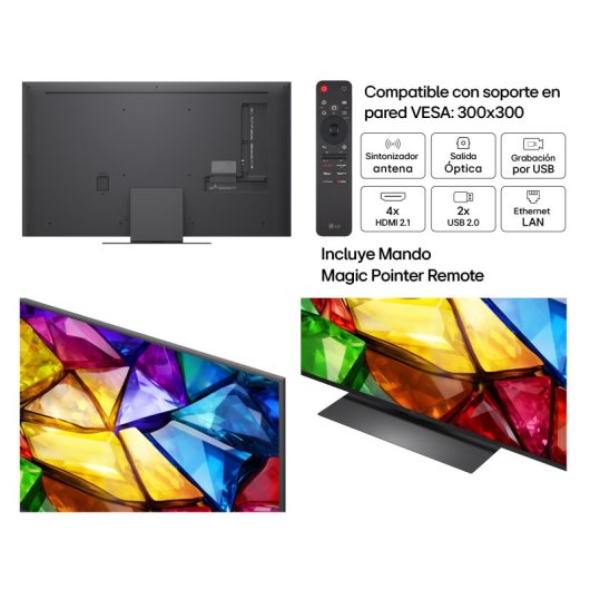 TV LG Mini RGB 55MRGB87B6B 55" 4K UltraHD 120Hz Smart TV WebOS HDR10 Dolby Vision